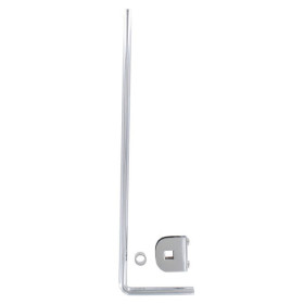 Adaptateur Tringle à Rideaux Acier Gris - 35 cm, Diam. 20 mm