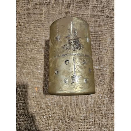 VASE DORE MOTIF NOEL SECONDE VIE