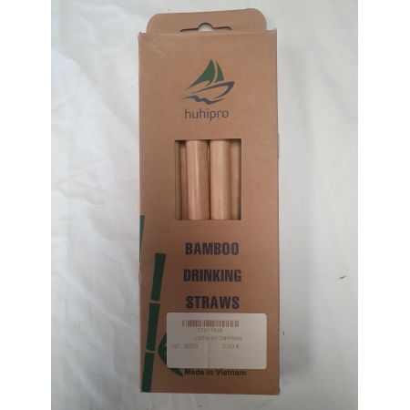 10 PAILLES EN BAMBOU
