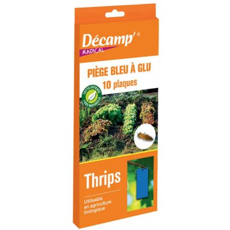 10 Pièges à glu bleu Decamp contre les thrips