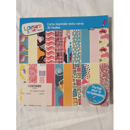 30 CARTES IMPRIMEES