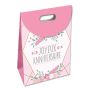SAC CADEAU POCHETTE A RABAT GM ANNIVERSAIRE ROSE