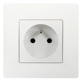 Prise Encastrée Di-Line 2P+T 16A Blanc - INVENTIV'