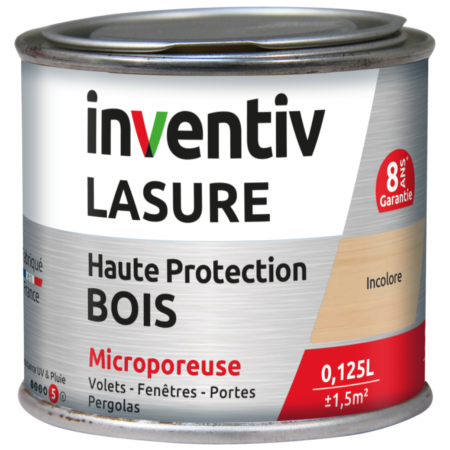 Lasure Bois Incolore 8 Ans - INVENTIV (0,125L)