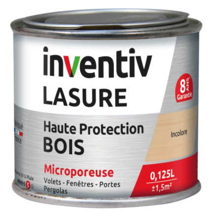 Lasure INVENTIV 8 ans Chêne Moyen 0,125 L - Protection Bois Durable