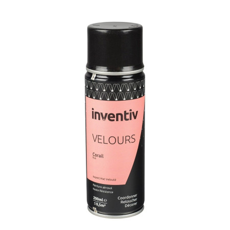 Peinture aérosol Velours Corail RL6 - INVENTIV