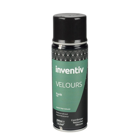 Peinture aérosol Velours Forêt VS8 - INVENTIV (200 ml)