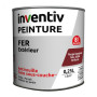 Peinture Fer Brillante Rouge Basque INVENTIV - Antirouille 0,25L