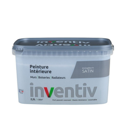 Peinture intérieure INVENTIV Satin Gris Graphite 2,5L