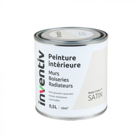Peinture intérieure satin beige crème 7 - INVENTIV - 0,5L
