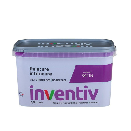 Peinture Intérieure Satin Violette 2 - INVENTIV - 2,5L