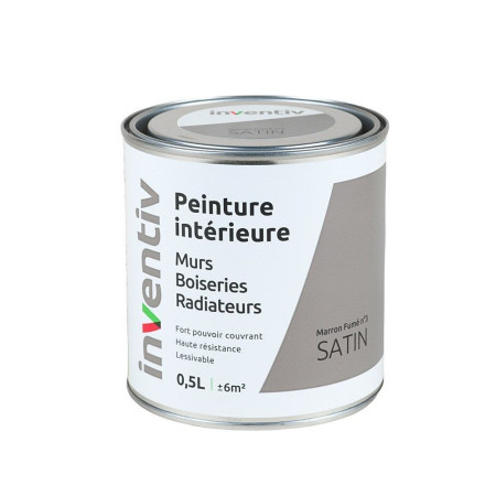 Peinture Intérieure Satin Marron Fumée - INVENTIV