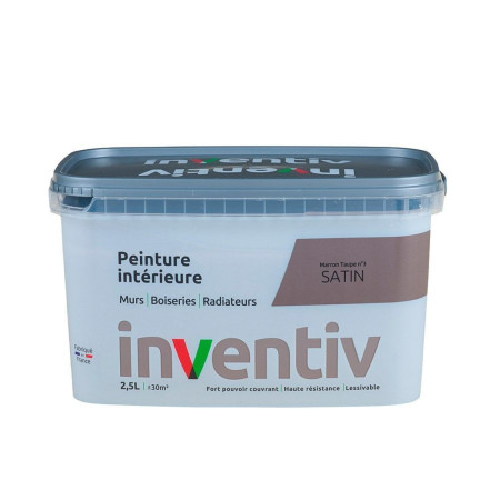 Peinture Intérieure Satin Marron Taupe n°3 INVENTIV - 2,5L