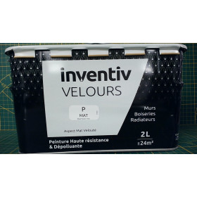 Peinture INVENTIV Velours Base Pastel Mat 2L - Finition Veloutée