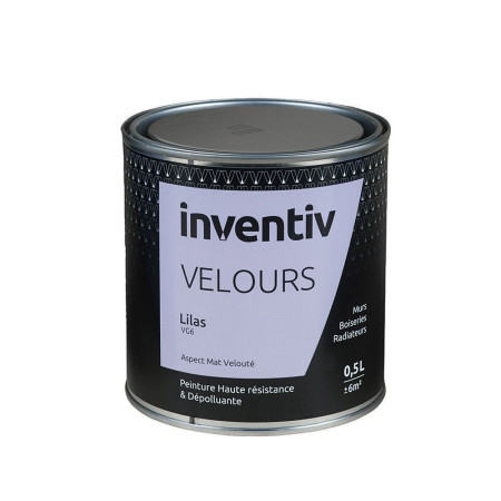 Peinture Inventiv Velours Lilas VG6 - Haute Résistance - 0,5L