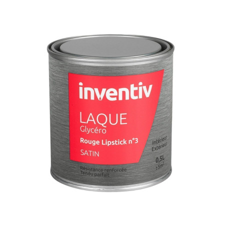 Peinture Laque Glycéro Lipstick n°3 Satin 0,5L INVENTIV