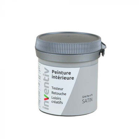 Testeur Peinture Intérieure Satin Gris Fer 4 - INVENTIV