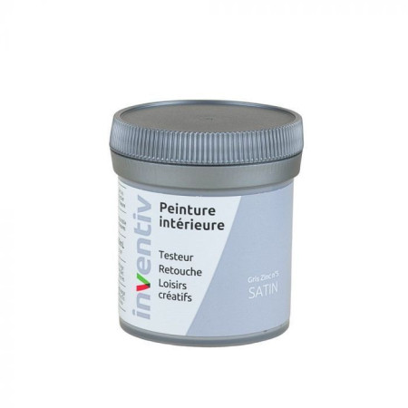 Testeur Peinture Intérieure Satin Gris Zinc 5 - INVENTIV