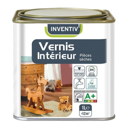Vernis Intérieur Pièces Sèches - INVENTIV - Protection Durable & Séchage Rapide