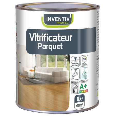 Vitrificateur Parquet Chêne Moyen Cire 1L - INVENTIV