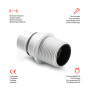 Famatel B-PORTALMPARAS Filetage Plafond E-14 Blanc 14mm