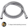 GRIFEMA COMPLENTO-G851 Flexible Douche Anti-Torsion 1.5m Argent
