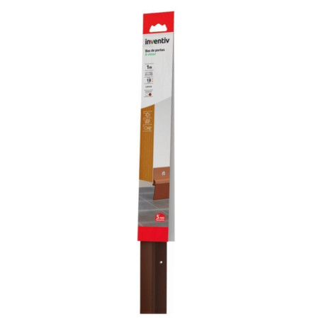 Bas de porte isolant à visser 1m Marron - INVENTIV