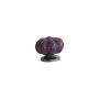Bouton de porte violet en céramique - Design chou-fleur