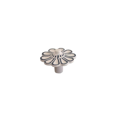 Bouton Meuble Blanc Agra Métal - B BEAUTY