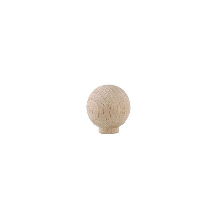 Bouton Meuble Classique Hêtre Brut ø30mm - B BEAUTY