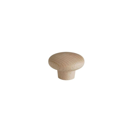 Bouton Meuble Classique Hêtre Brut ø43mm - B BEAUTY