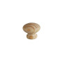 Bouton Meuble Rond Classique Pin Vernis 30mm