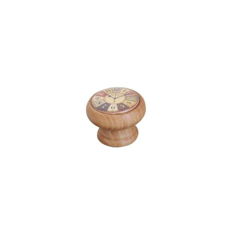 Bouton Meuble Bois Clock Multicolore ø40mm - B BEAUTY