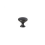 Bouton Meuble Contemporain Zamak Noir ø30mm