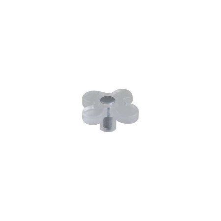 Bouton Meuble Résine Blanc L48mm - B BEAUTY