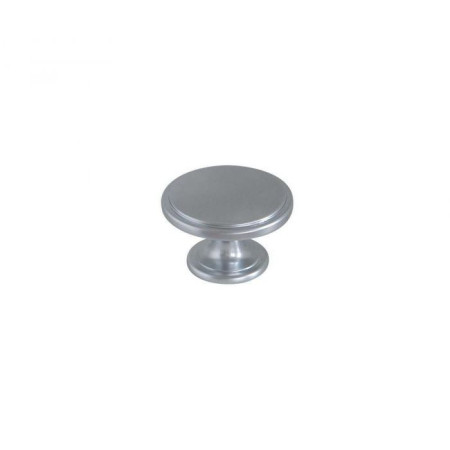 Bouton Meuble Zamak Chromé Mat Ø38mm - Moderne & Élégant