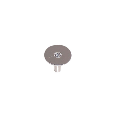 Bouton Meuble Percing Métal Blanc ø30mm - Design Moderne