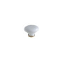 Bouton Meuble Céramique Blanc Style Laiton 35mm
