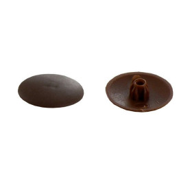 Cache-vis Plastique Marron Foncé - INVENTIV - Lot de 30