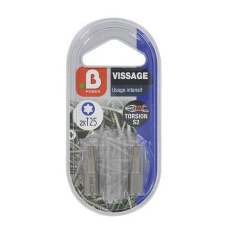 Embouts Torsion T25 25 mm - INVENTIV - Acier Durable