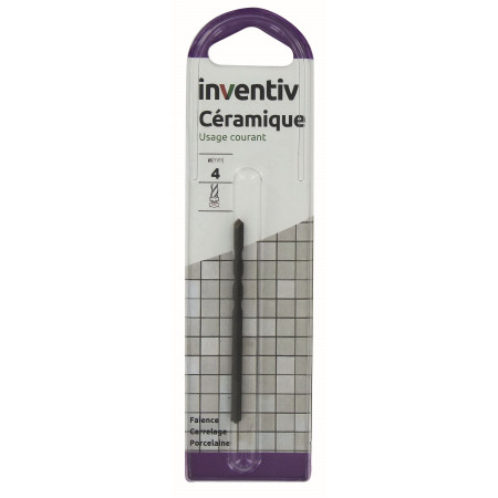 Foret céramique Ø4 mm - INVENTIV - Perçage précis et propre