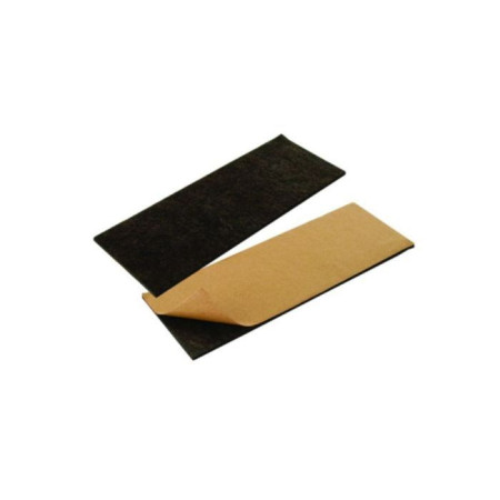 Patins feutre adhésifs 80x215mm marron - INVENTIV