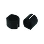 Patins enveloppants à clipser plastique INVENTIV - Noir - 19x21mm