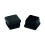 Patins Rentrants Plastique Noir 37x37mm - INVENTIV
