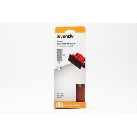 Patins Trous Ovales 93x230mm Grain 180 - INVENTIV