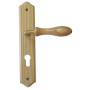Poignée de Porte Cylindre Pin Vernis 195mm - 1er Prix