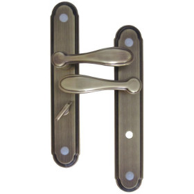 Poignées de porte à verrou Colbert - Bronze antique