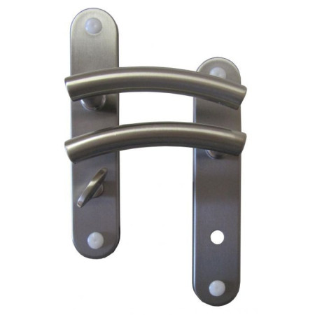 Poignées de porte Josy nickelé mat B BEAUTY - Entraxe 165mm