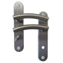 Poignées de porte Josy nickelé mat B BEAUTY - Entraxe 165mm