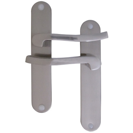 Poignées de porte bec de cane Olaf - Aluminium - MR BRICOLAGE
